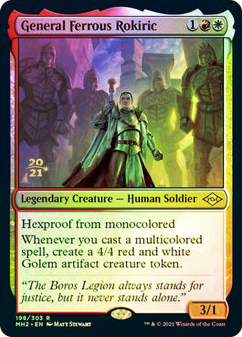 General Ferrous Rokiric [Modern Horizons 2 Prerelease Promos] | Grognard Games