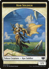 Kor Soldier // Pegasus Double-sided Token [Commander 2014 Tokens] | Grognard Games