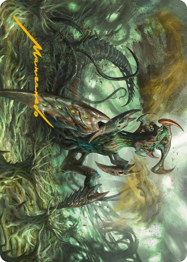 Zopandrel, Hunger Dominus Art Card (Gold-Stamped Signature) [Phyrexia: All Will Be One Art Series] | Grognard Games