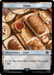 Ballistic Boulder // Food (0022) Double-Sided Token (Surge Foil) [The Lord of the Rings: Tales of Middle-Earth Tokens] | Grognard Games