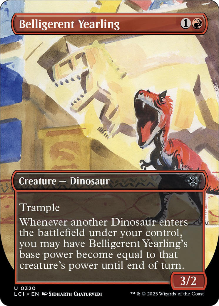 Belligerent Yearling (Borderless) [The Lost Caverns of Ixalan] | Grognard Games