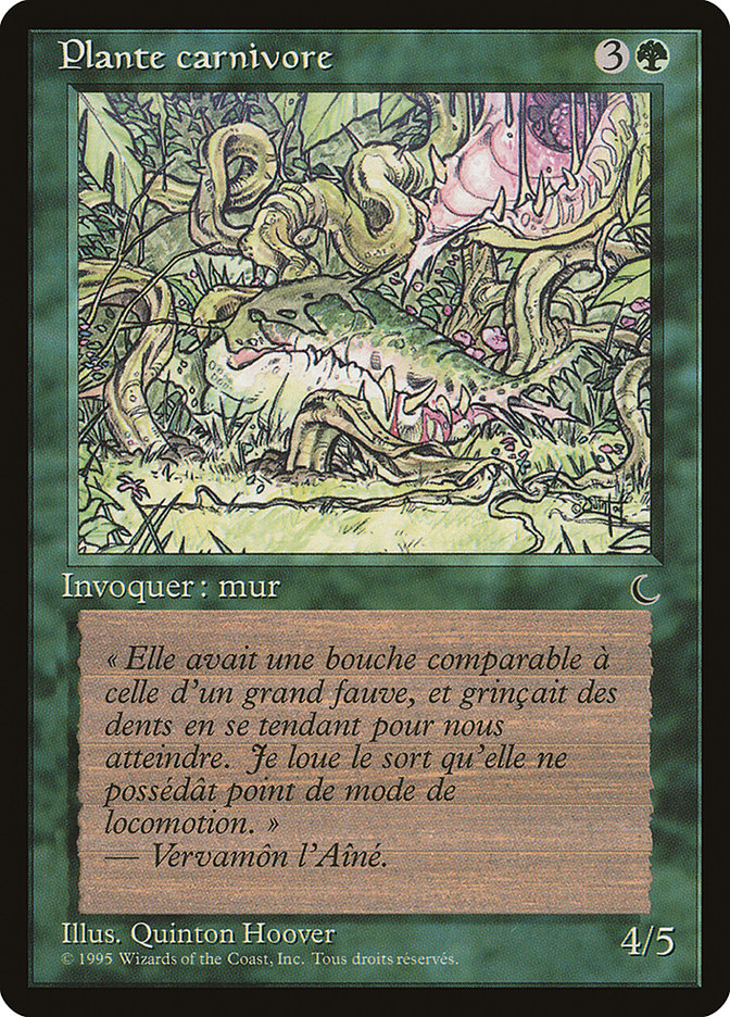 Carnivorous Plant (French) - "Plante carnivore" [Renaissance] | Grognard Games