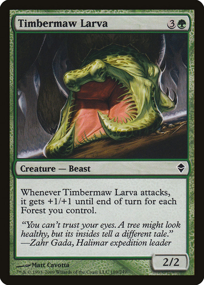 Timbermaw Larva [Zendikar] | Grognard Games