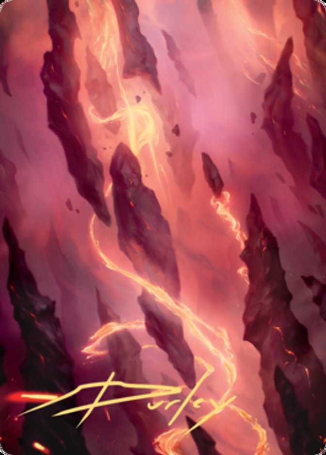Mountain 1 Art Card (Gold-Stamped Signature) [Zendikar Rising Art Series] | Grognard Games