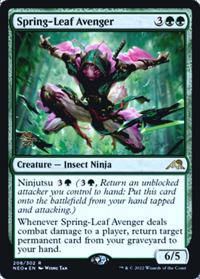 Spring-Leaf Avenger [Kamigawa: Neon Dynasty Prerelease Promos] | Grognard Games