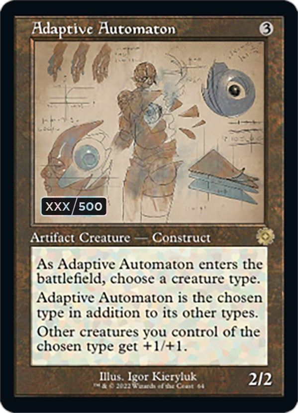 Adaptive Automaton (Retro Schematic) (Serial Numbered) [The Brothers' War Retro Artifacts] | Grognard Games