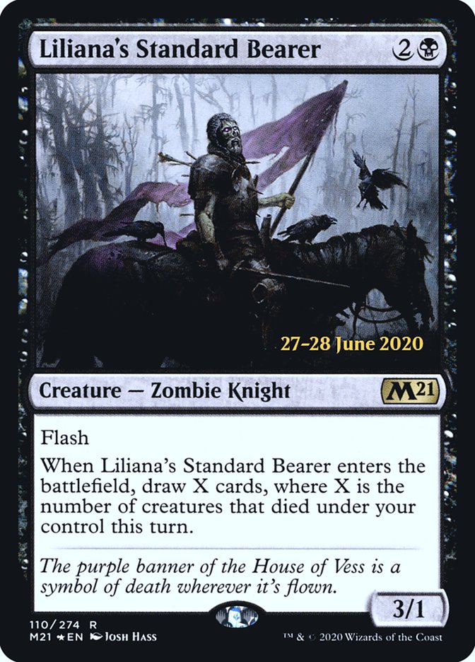 Liliana's Standard Bearer  [Core Set 2021 Prerelease Promos] | Grognard Games