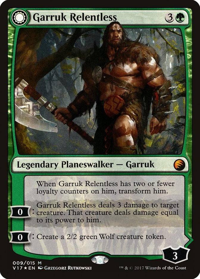garruk mtg cards Magic: the Gathering - Garruk, Caller of Beasts (172/249) You get an emblem with Creatures you control get +3/+3 and have trample MtG Throne of Eldraine Garruk,