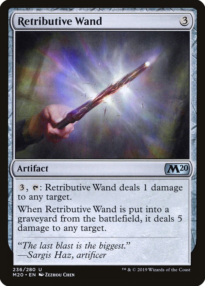 Retributive Wand [Core Set 2020] | Grognard Games