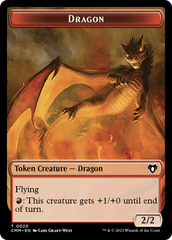 Thopter // Dragon (0020) Double-Sided Token [Commander Masters Tokens] | Grognard Games