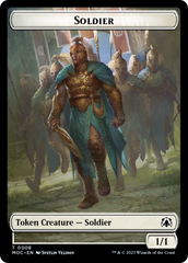Soldier // Insect Double-Sided Token [March of the Machine Commander Tokens] | Grognard Games