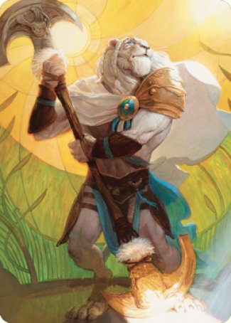 Ajani, Sleeper Agent Art Card [Dominaria United Art Series] | Grognard Games