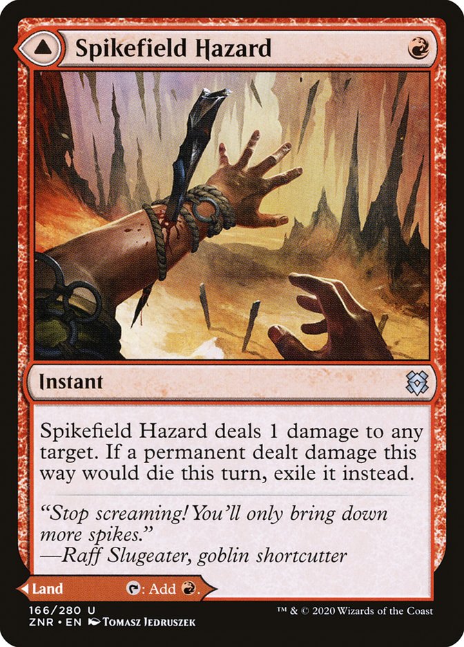 Spikefield Hazard // Spikefield Cave [Zendikar Rising] | Grognard Games
