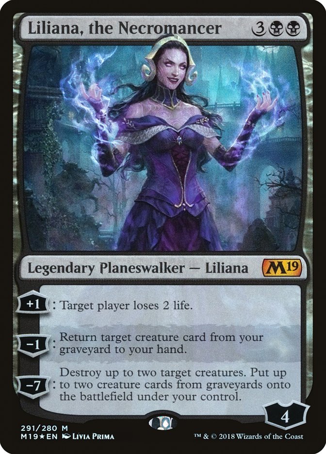 Liliana, the Necromancer [Core Set 2019] | Grognard Games