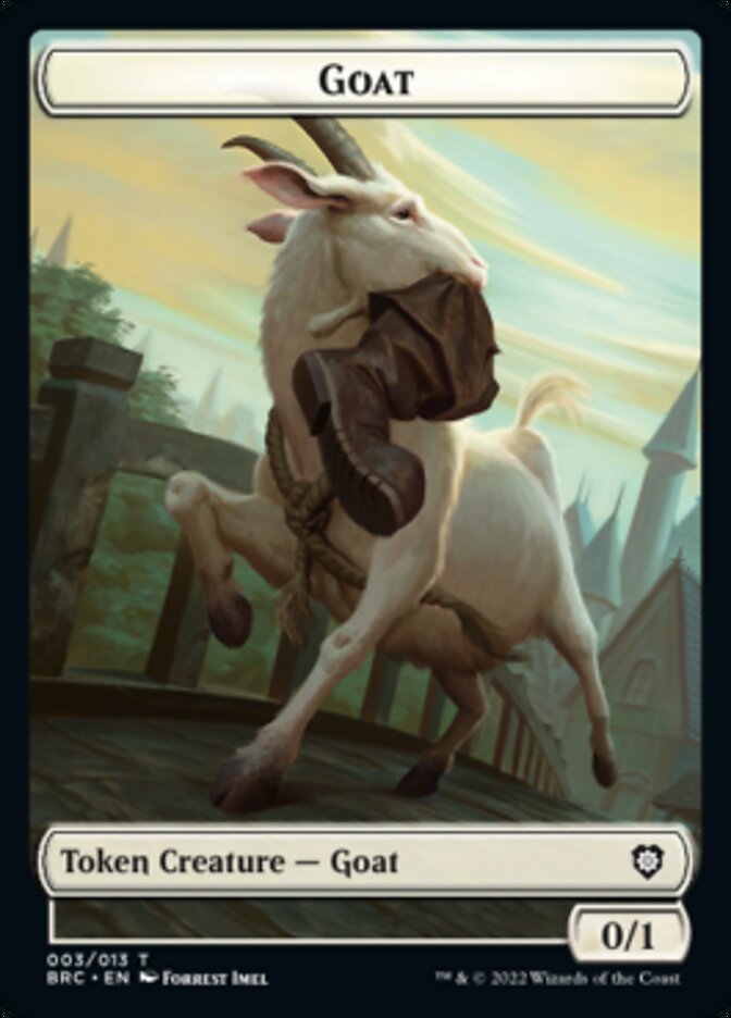 Construct (008) // Goat Double-Sided Token [The Brothers' War Commander Tokens] | Grognard Games