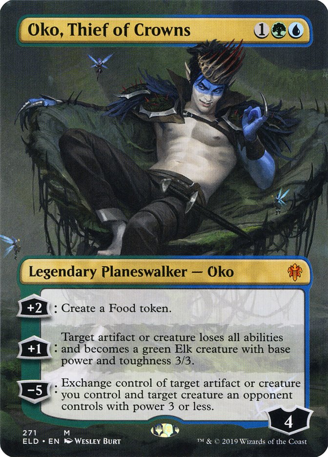 Oko, Thief of Crowns (Borderless) [Throne of Eldraine] | Grognard Games