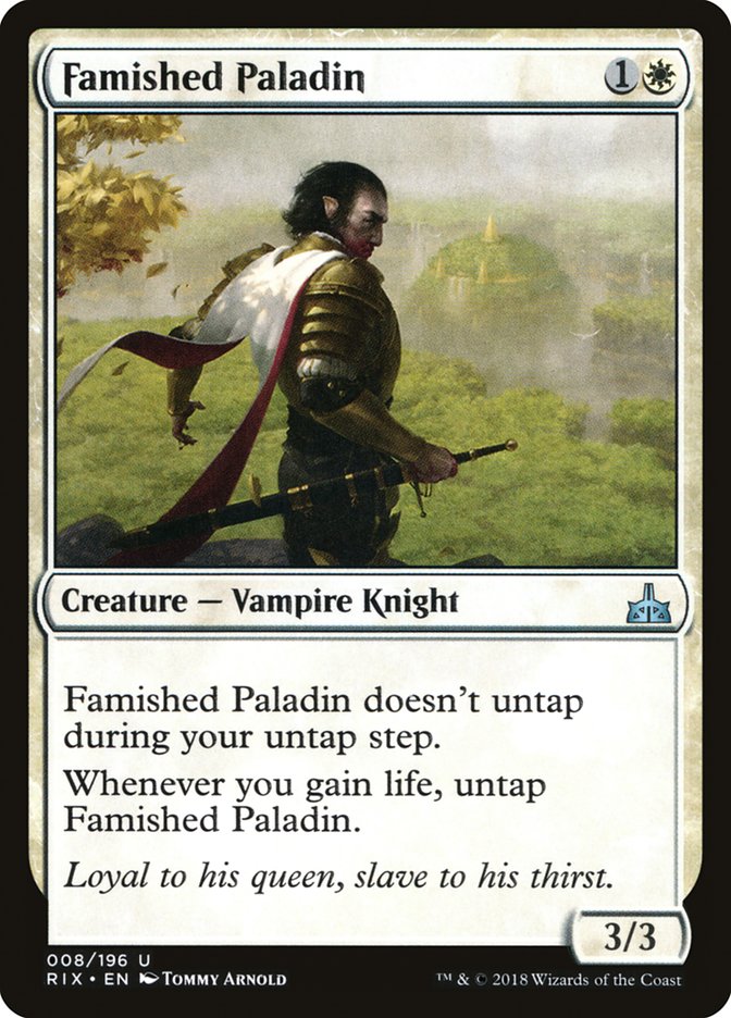 Famished Paladin [Rivals of Ixalan] | Grognard Games