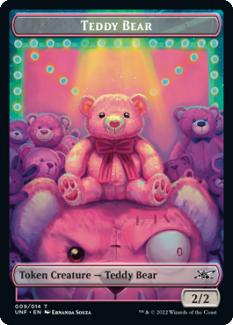 Teddy Bear // Food (011) Double-sided Token [Unfinity Tokens] | Grognard Games