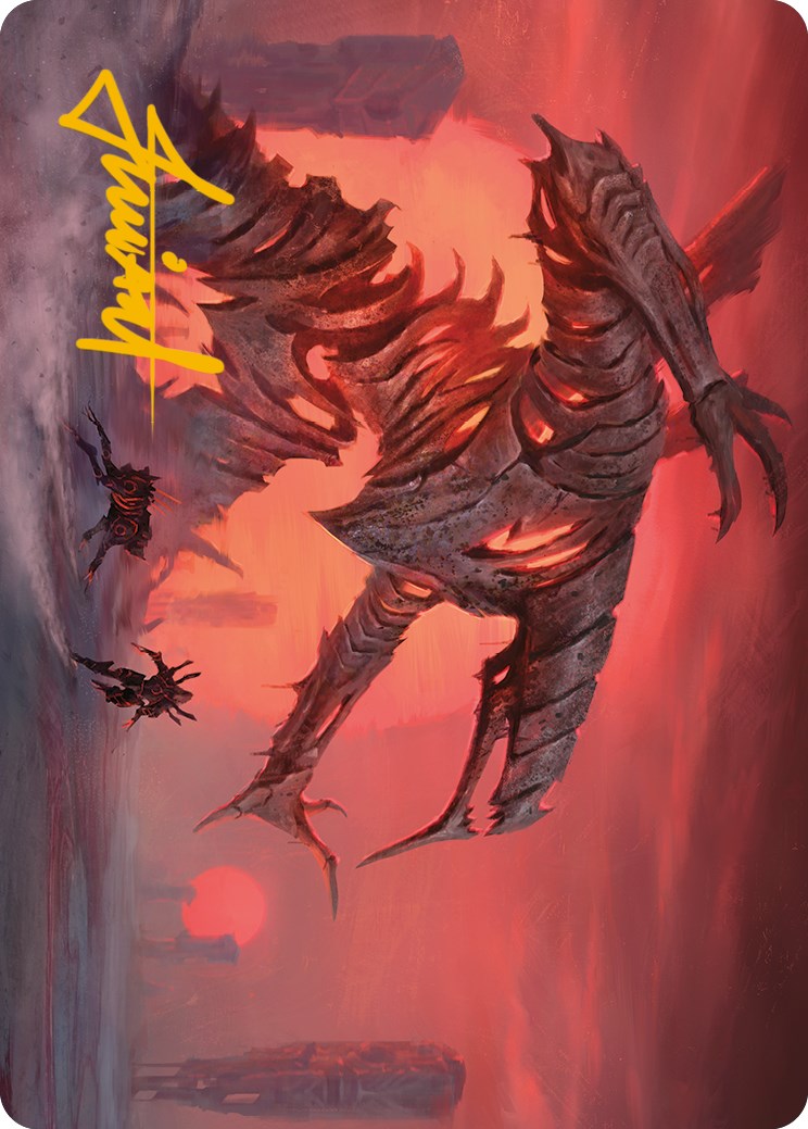 Red Sun's Zenith Art Card (Gold-Stamped Signature) [Phyrexia: All Will Be One Art Series] | Grognard Games