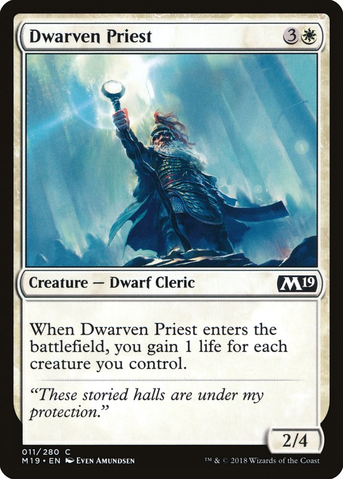 Dwarven Priest [Core Set 2019] | Grognard Games