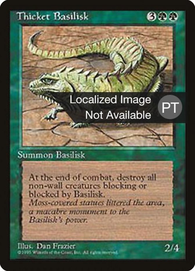 Thicket Basilisk [Fourth Edition (Foreign Black Border)] | Grognard Games