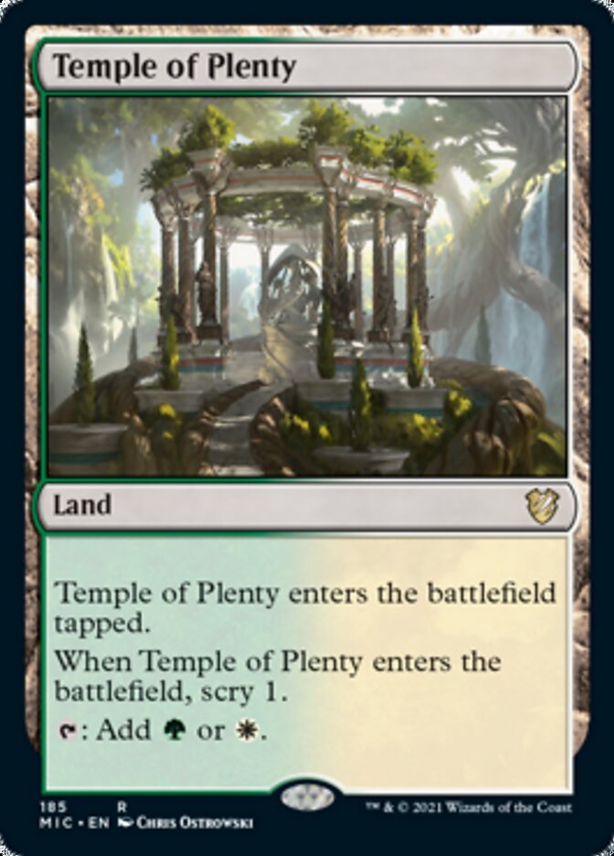 Temple of Plenty [Innistrad: Midnight Hunt Commander] | Grognard Games