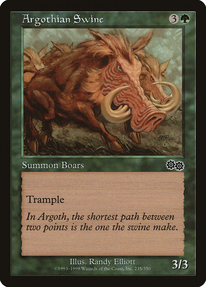 Argothian Swine [Urza's Saga] | Grognard Games