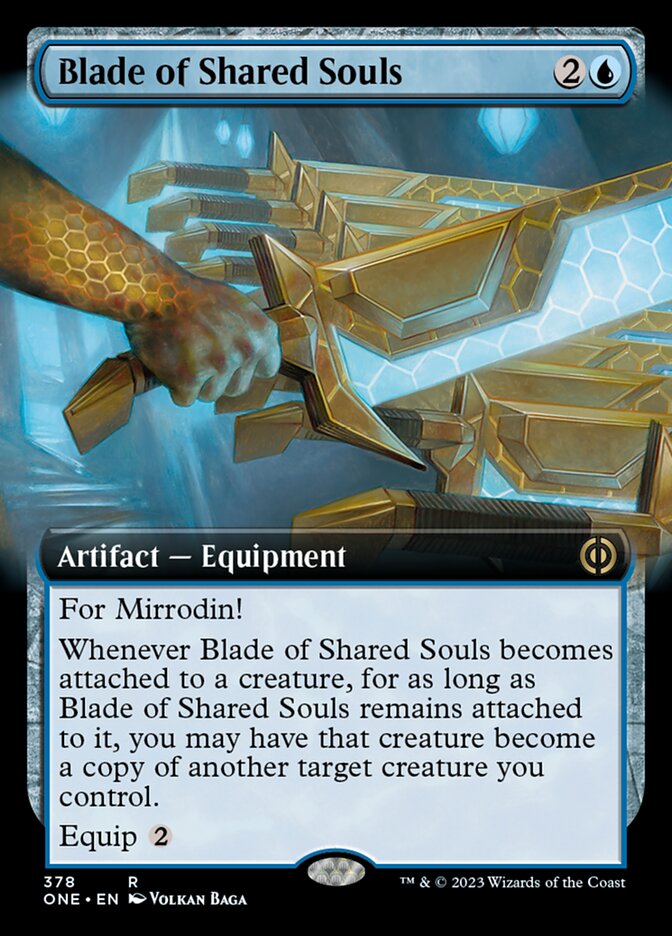 Blade of Shared Souls (Extended Art) [Phyrexia: All Will Be One] | Grognard Games