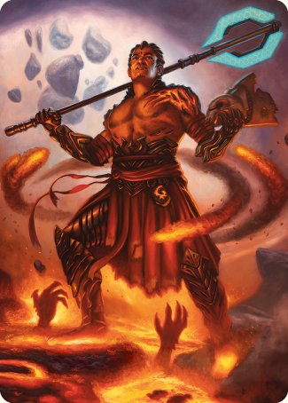 Koth, Fire of Resistance Art Card [Phyrexia: All Will Be One Art Series] | Grognard Games