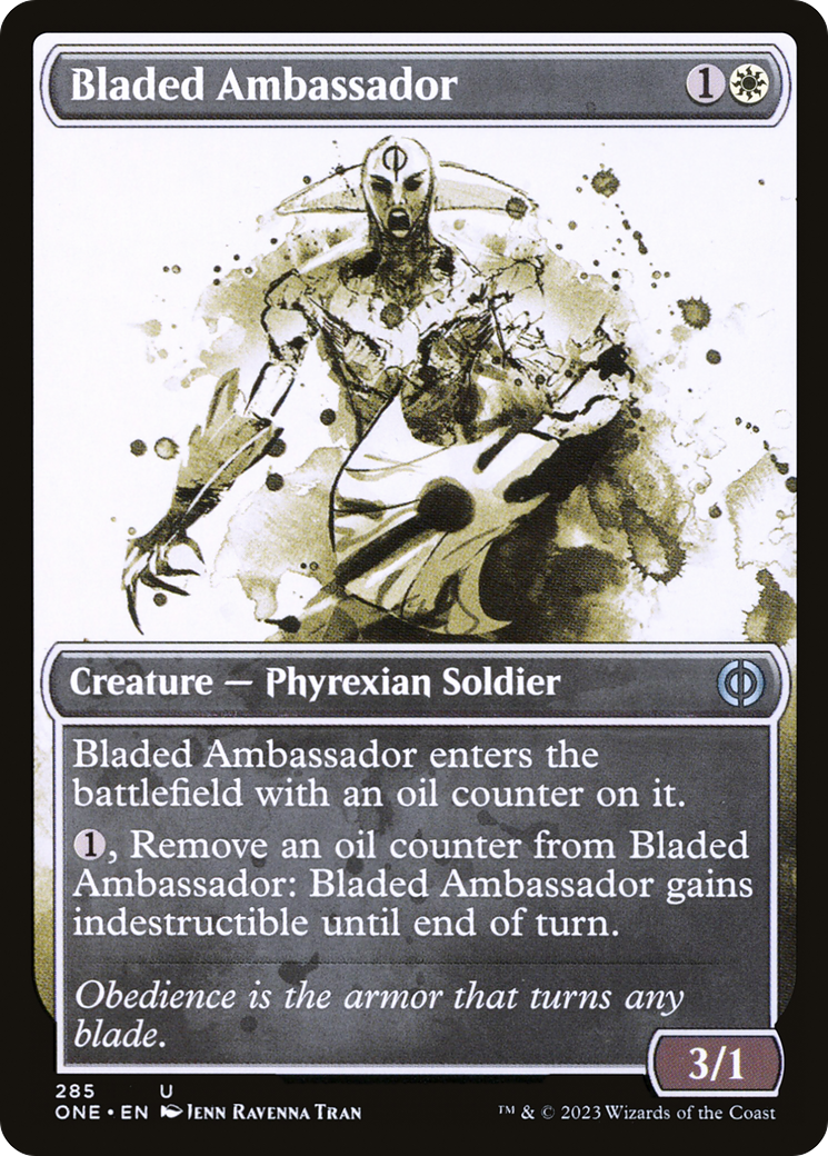 Bladed Ambassador (Showcase Ichor) [Phyrexia: All Will Be One] | Grognard Games