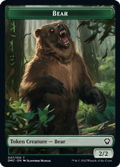 Kavu // Bear Double-sided Token [Dominaria United Commander Tokens] | Grognard Games