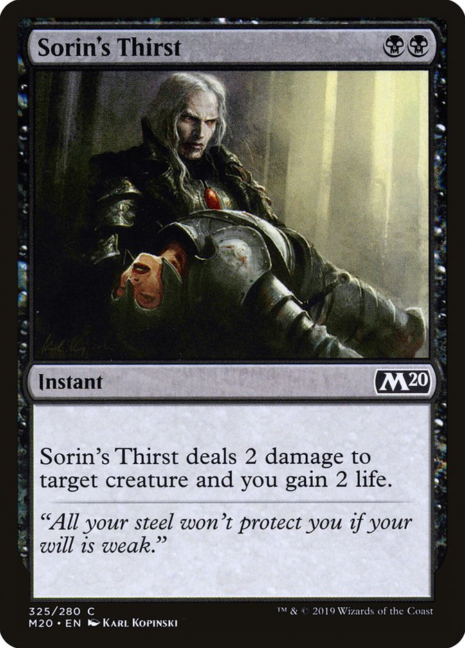 Sorin's Thirst [Core Set 2020] | Grognard Games