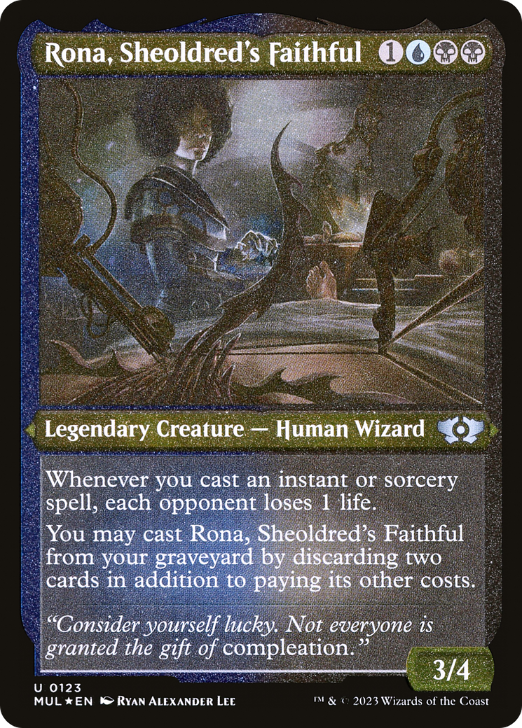 Rona, Sheoldred's Faithful (Foil Etched) [Multiverse Legends] | Grognard Games