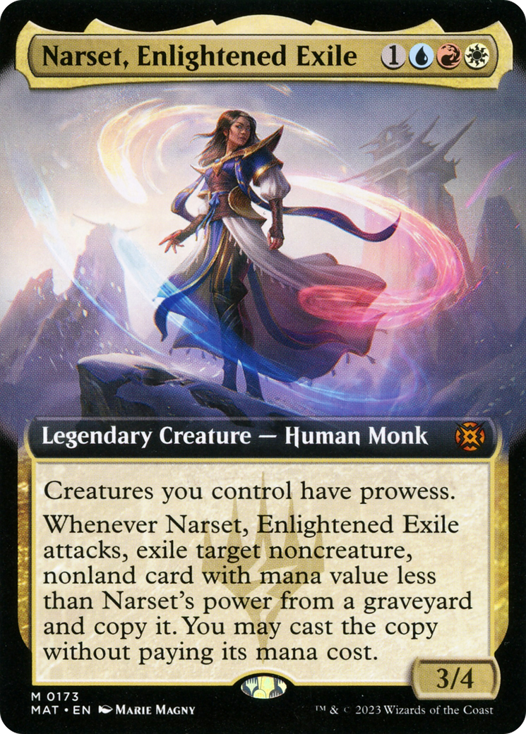 Narset, Enlightened Exile (Extended Art) [March of the Machine: The Aftermath] | Grognard Games