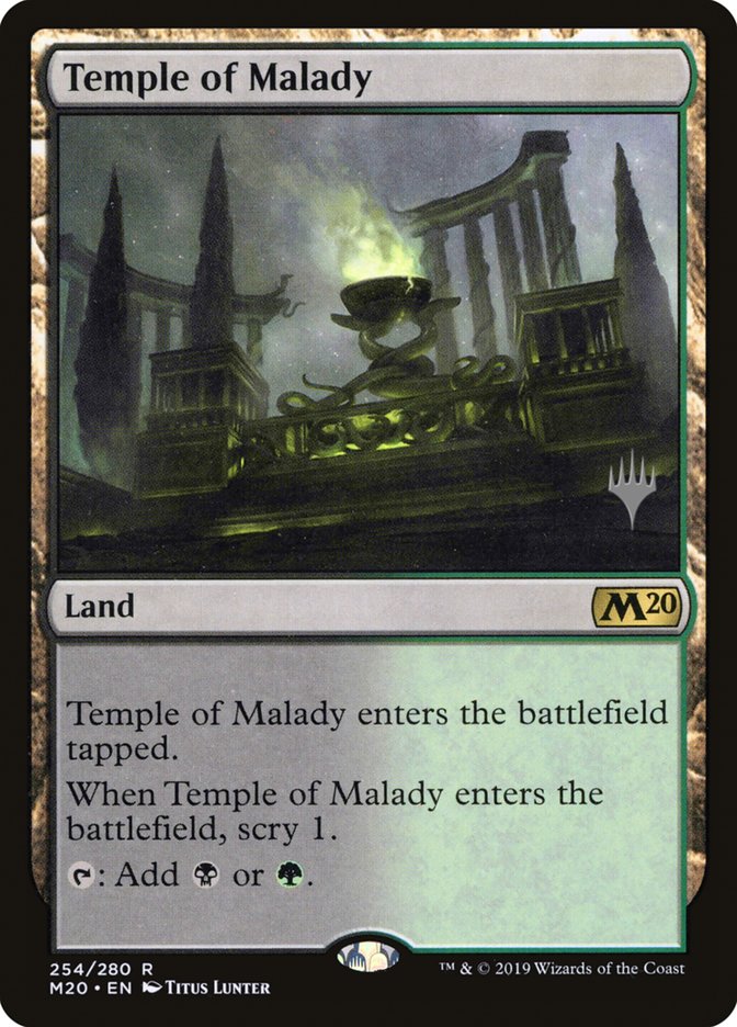 Temple of Malady (Promo Pack) [Core Set 2020 Promos] | Grognard Games