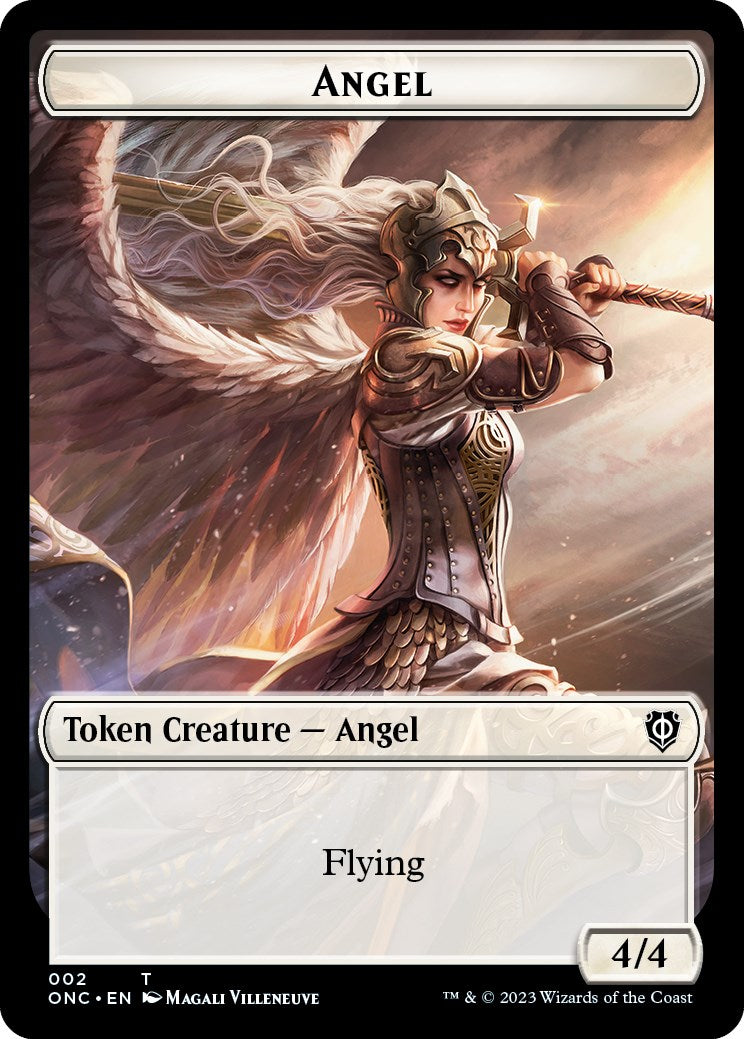 Soldier (007) // Angel Double-Sided Token [Phyrexia: All Will Be One Commander Tokens] | Grognard Games