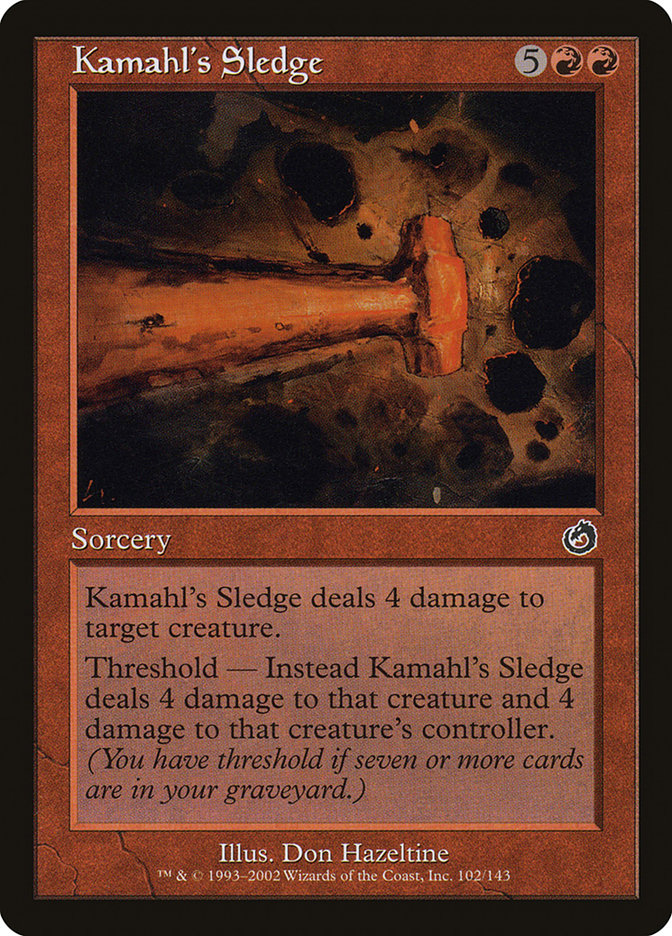 Kamahl's Sledge [Torment] | Grognard Games