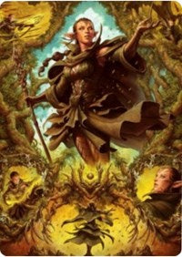 Nissa of Shadowed Boughs 2 Art Card [Zendikar Rising Art Series] | Grognard Games