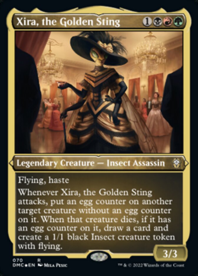 Xira, the Golden Sting (Foil Etched) [Dominaria United Commander] | Grognard Games