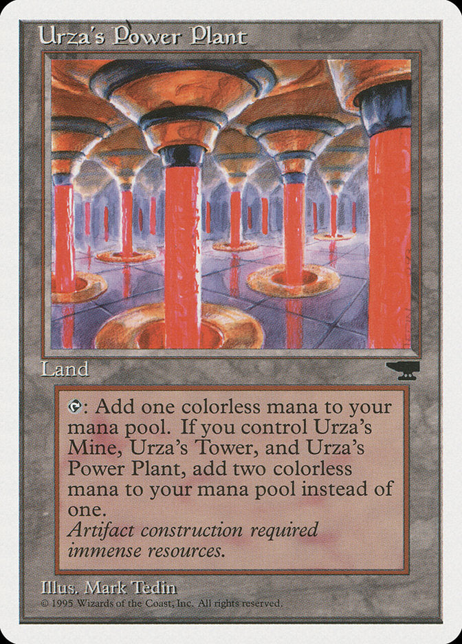 Urza's Power Plant (Red Columns) [Chronicles] | Grognard Games