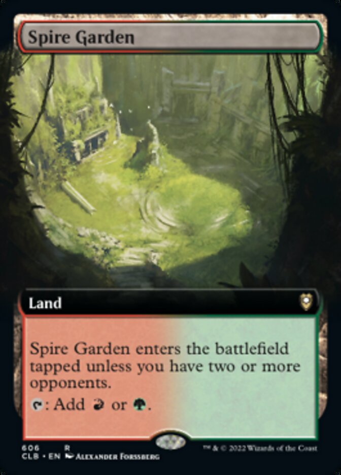 Spire Garden (Extended Art) [Commander Legends: Battle for Baldur's Gate] | Grognard Games