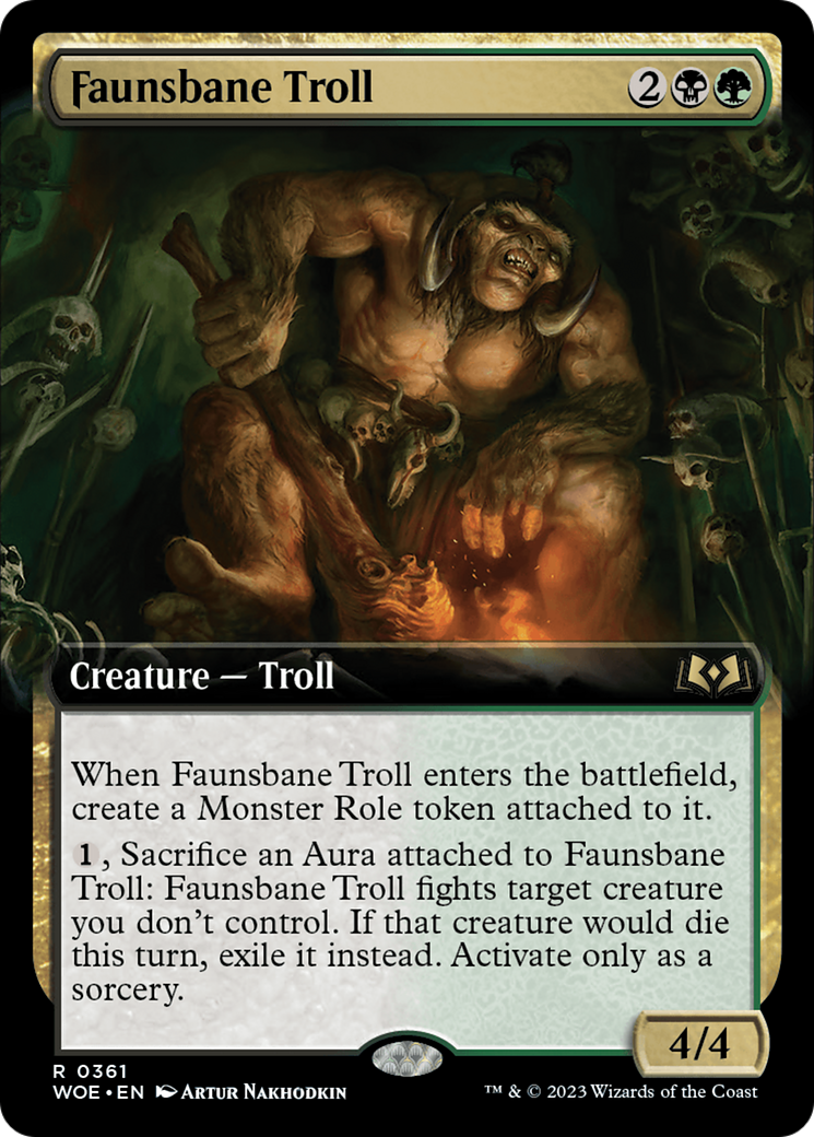Faunsbane Troll (Extended Art) [Wilds of Eldraine] | Grognard Games