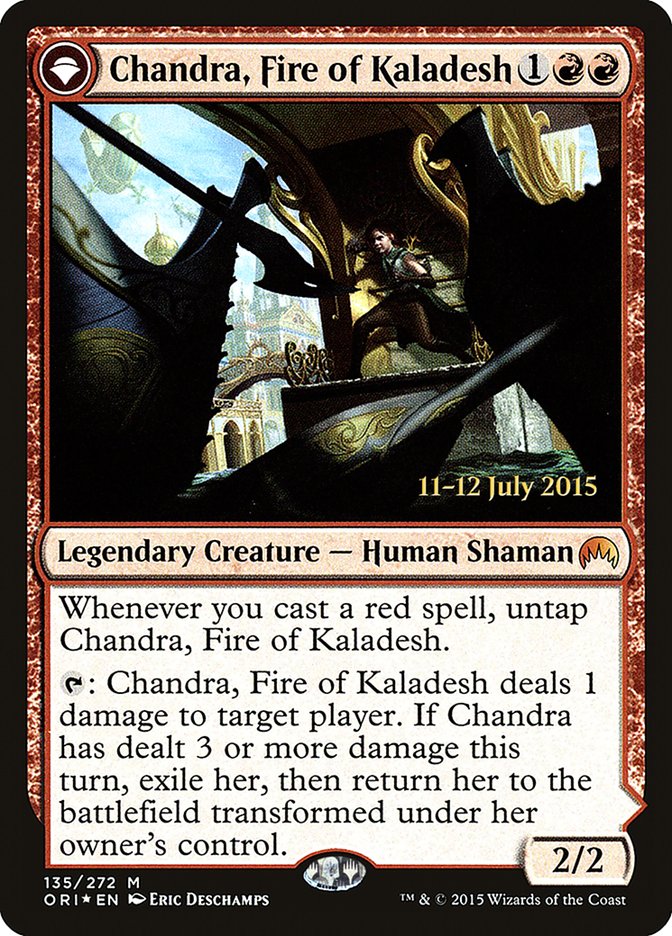 Chandra, Fire of Kaladesh // Chandra, Roaring Flame [Magic Origins Prerelease Promos] | Grognard Games