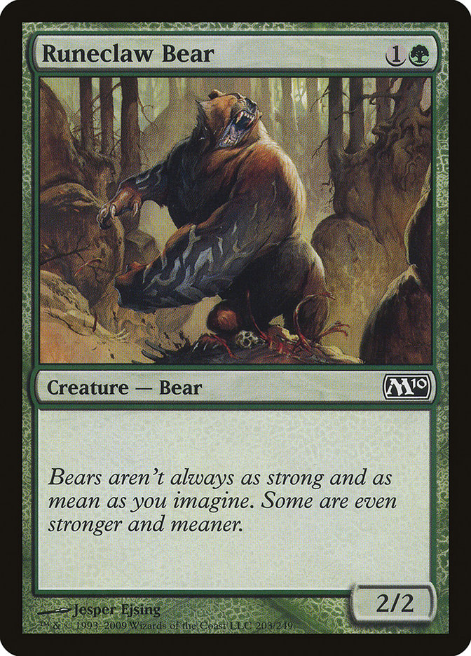 Runeclaw Bear [Magic 2010] | Grognard Games