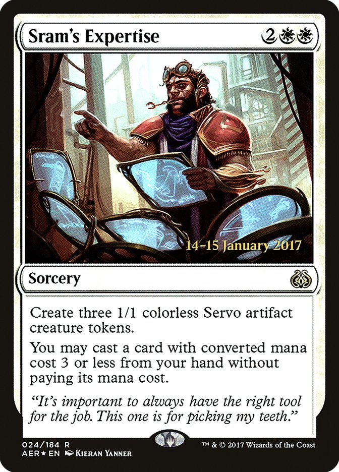 Sram's Expertise  [Aether Revolt Prerelease Promos] | Grognard Games