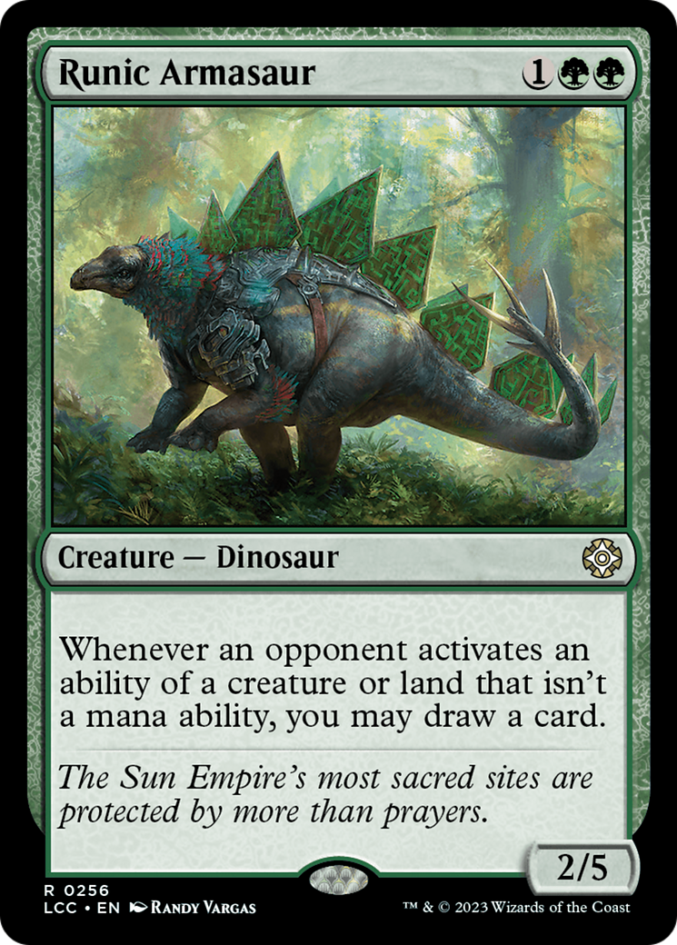 Runic Armasaur [The Lost Caverns of Ixalan Commander] | Grognard Games