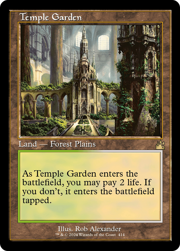 Temple Garden (Retro) [Ravnica Remastered] | Grognard Games