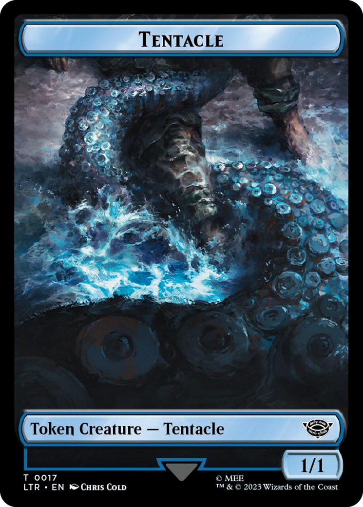 Tentacle // Food (0022) Double-Sided Token (Surge Foil) [The Lord of the Rings: Tales of Middle-Earth Tokens] | Grognard Games