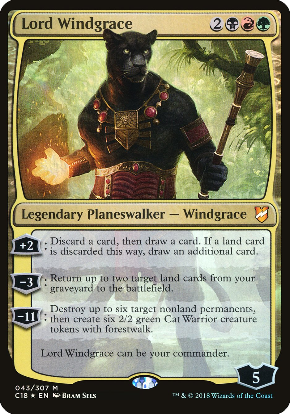 Lord Windgrace (Oversized) [Commander 2018 Oversized] | Grognard Games