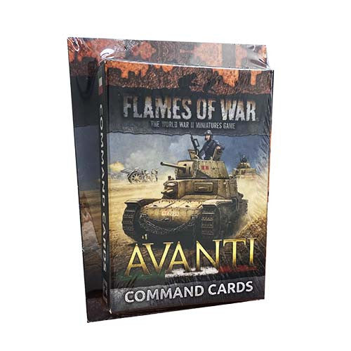 FW256-ICB Flames of War WW2: Italian Avanti Unit & Command Cards | Grognard Games